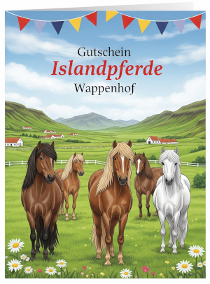 Gutschein für den Islandpferde Wappenhof