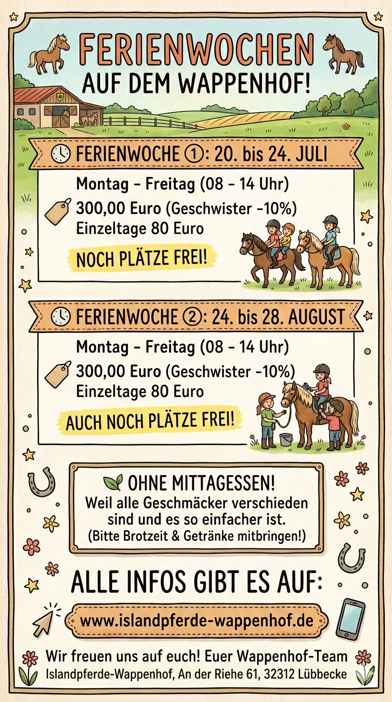 Ferienwochen auf dem Wappenhof