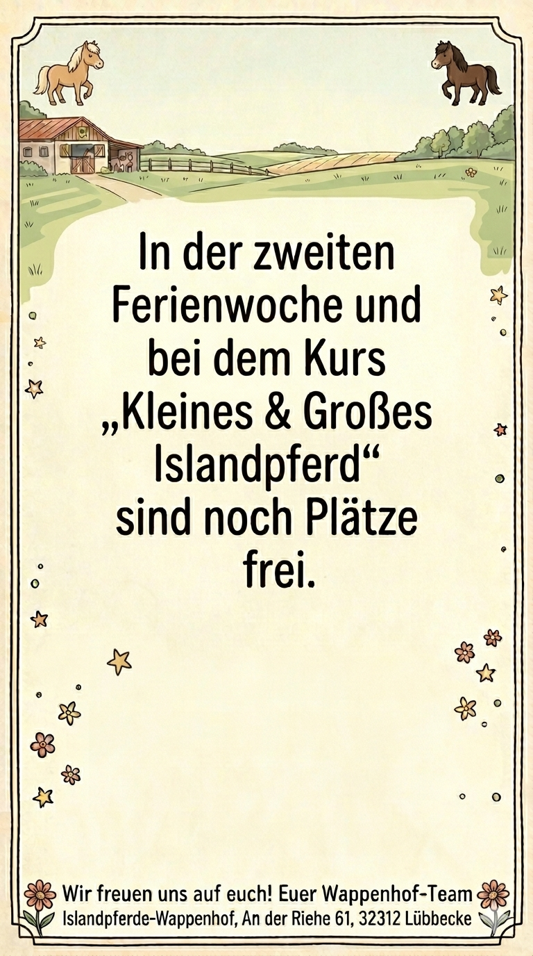 Ferienwochen auf dem Wappenhof